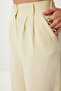 Linen Vest Pants Suit Yellow Lrv0106 - 5