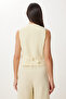 Linen Vest Pants Suit Yellow Lrv0106 - 6