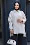 Buttoned Beige Hijab Shirt 10684Bej - 2
