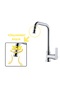 Kitchen Sink Faucet Chrome Modern 360 Degree Rotate Moving Head Princeton Body Warranty L Faucet - 3