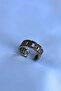 Special Design Masculine Adjustable Men's Ring with Geometric Ring Motif - 3
