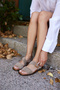 Poster Women's Mink Sand Suet Sandals - 4