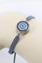 Smoked Colored Elevator Zircon Stone Evil Eye Bracelet, Gift Bracelet - 4