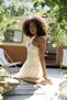 Lissa One Shoulder Rose Detail Yellow Mini Dress - 6