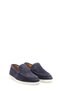 Tugerdi Navy Blue Suede Inside and Outside Genuine Leather Rubber Sole Quality Men's Casual Shoes Tg098191