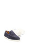 Tugerdi Navy Blue Suede Inside and Outside Genuine Leather Rubber Sole Quality Men's Casual Shoes Tg098191 - 2