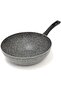 Granite Wok Pan - Lavilla Prime Series, 28CM Non-Stick Wok with Grippy Handle
