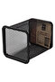 E9174 Pen Holder 80×80×90mm Mesh Steel Ideal for Office Desktop – Black - 5