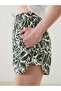 Patterned Women's Swim Shorts with Elastic Waist (S5) - 3