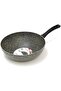 Granite Wok Pan - Lavilla Prime Series, 28CM Non-Stick Wok with Grippy Handle - 3