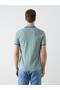 Polo Neck Short Sleeve Patterned Pique Men's T-Shirt (S5) - 4