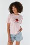 Strawberry Embroidered T-Shirt Pink - 4