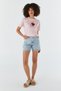 Strawberry Embroidered T-Shirt Pink