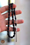 Dark Parliament Blue Capsule Cut Silver Tassel Fire Amber Prayer Beads 201024366 - 4