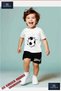Children's Unisex “Football Top Graft“ Custom Printed Crew Neck T-Shirt - Shorts Set - 2