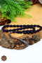 Parliament Blue Barley Cut Knitted Silver Tassel Fire Amber Prayer Beads 201024367 - 3