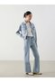 Xside Blue High Waist Wideleg Women's Jean Pants