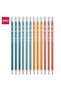 EU50000 Wood-Free Triangular HB Pencil Set, 12pcs,Assorted colours–ideal for school & writing