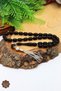 Dark Parliament Blue Capsule Cut Silver Tassel Fire Amber Prayer Beads 201024366 - 2
