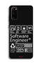 غطاء حماية لهاتف Samsung Galaxy S20، ملصق مهندس برمجيات - 2