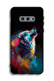 غطاء حماية لهاتف Samsung Galaxy S10e بتصميم ذئب ملون - 2
