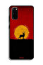 Samsung Galaxy S20 Protective Case Cover Deer And Moon Artwork - 2