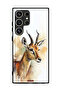 Samsung Galaxy S24 Ultra 5G Protective Case Cover Deer Abstract Art