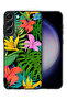 Samsung Galaxy S21 Plus 5G Protective Case Cover Pattern Tropical Flowers Leaves - 2