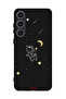 غطاء حماية لهاتف Samsung Galaxy S25 Plus بتصميم مشبك فني لرائد فضاء