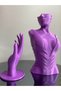 Purple Color Decorative Jewelry Manikin & Hand Set of 2 Jewelry Display Stand 30 & 18 cm Jewelry Organizer Earring - 3