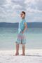 Peshtemal Long Beach Dress, Long Peshtemal Beach Dress with Slit - 3