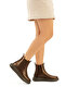 Genuine Leather Winter Women's Boots Elegance with Waterproof, Elastic, Non-Slip Chelsea and Lace-Up Models - 4