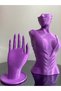 Purple Color Decorative Jewelry Manikin & Hand Set of 2 Jewelry Display Stand 30 & 18 cm Jewelry Organizer Earring - 4