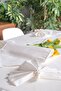 طقم مفارش سفرة لـ 12 شخص، 26 قطعة في علبة