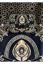 Portable Praying Mat With Elegant Bag With Strip (Black) - 8