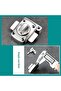 GZGXKJ 1 Piece Silver Zinc Alloy Bathroom Latch Turning Bolt Gate Latch Door Lock - 3