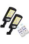 LED Solar Street Lights Outdoor, 120 LED Wireless IP65 Motion Sensor Security Wall Lighting with 3 M
