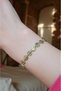Lentil Gold Green Design Bracelet