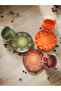 Decorative Stylish Design Fully Handmade Green, Orange and Brown Coffee Cup for 3 - 5