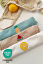 Summer 3-Piece 100% Cotton Embroidered Baby Bodysuit Set - 4