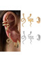 Modern and Stylish Snake Figured Single Side Earrings - 3