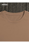 Not a Lover Loser Printed Cotton Unisex Light Brown T-Shirt-Black Shorts Set - 3