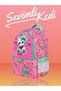 Chinese Cat Themed Primary School Bag with Back Support and Lunch Bag - 5