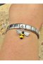 Steel Charm with Bee Figure and Italian Steel Bracelet I Special Boxed - 4