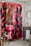 Bathroom Curtain, Pink Leopard Pattern Shower Curtain on the Toilet, Bathtub Curtain 175X200Cm - 3