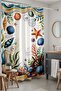 Bathroom Curtain, Sea Floor Creatures Patterned Shower Curtain, Bathtub Curtain 175X200Cm - 2