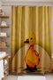 Bathroom Curtain, Yellow Duck Pattern Shower Curtain, Bathtub Curtain 175X200Cm