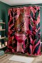 Bathroom Curtain, Pink Leopard Pattern Shower Curtain on the Toilet, Bathtub Curtain 175X200Cm - 2