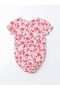 Lcw Baby Crew Neck Floral Baby Girl Snap Bodysuit (S5) - 2