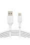 Boost Charge 15W USB-A to USB-C Cable, 1m, White